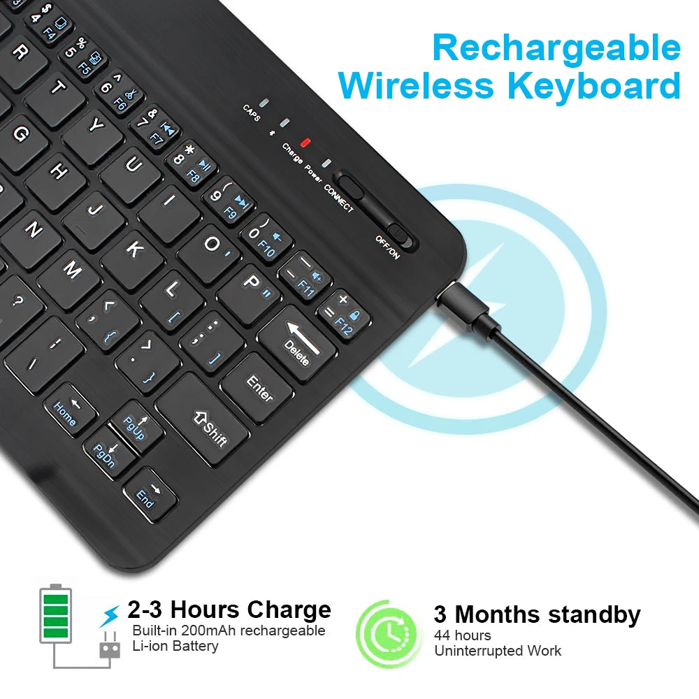 Mini Wireless Bluetooth Keyboard for Tablet, Phone & Laptop