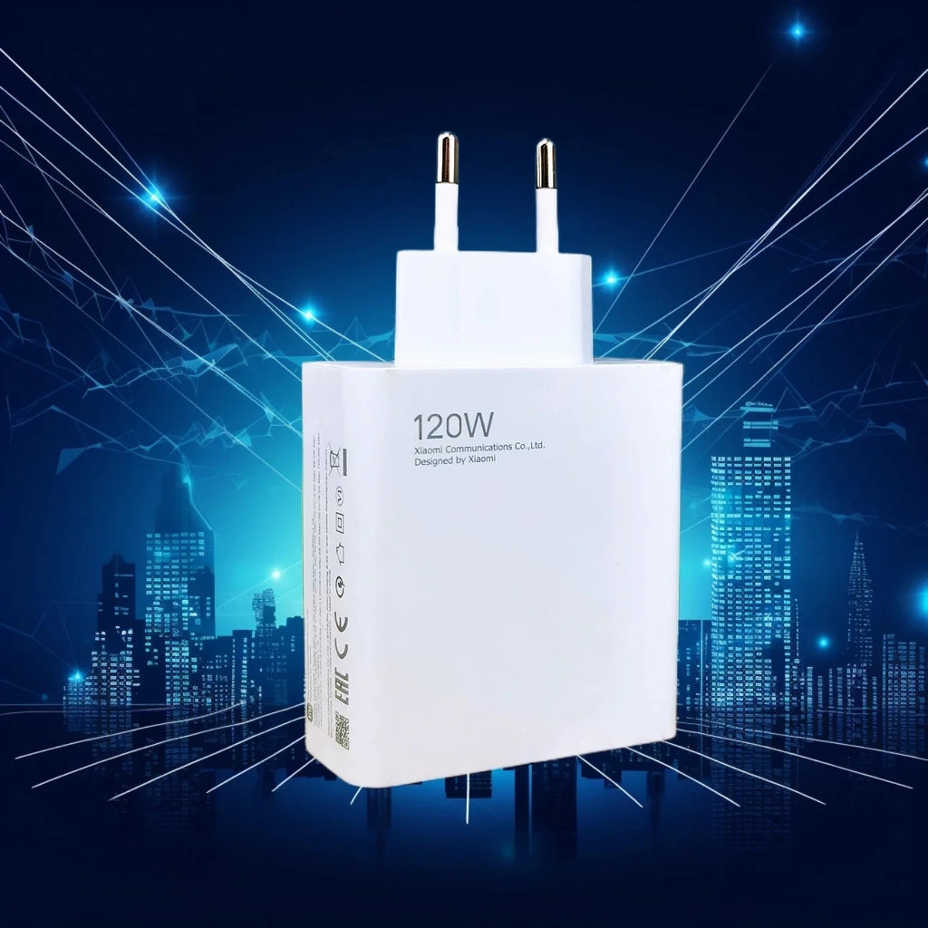 120W Fast Charger with USB-C Cable – EU Plug