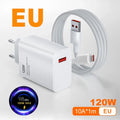 120W Fast Charger with USB-C Cable – EU Plug