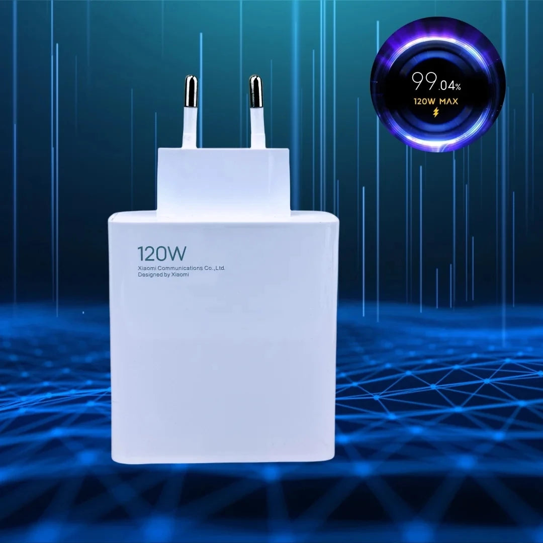 120W Fast Charger with USB-C Cable – EU Plug