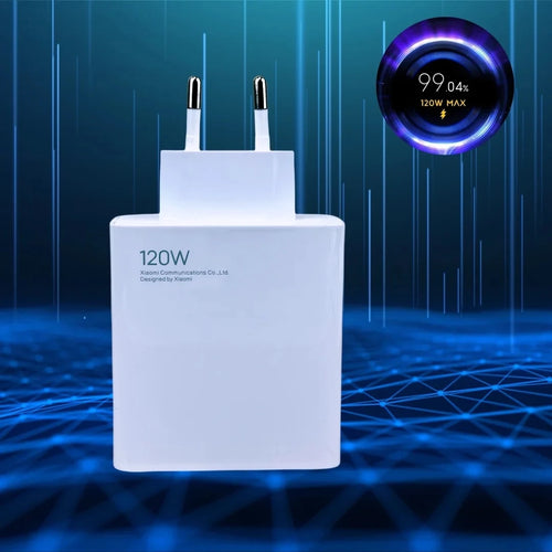 120W Fast Charger with USB-C Cable – EU Plug