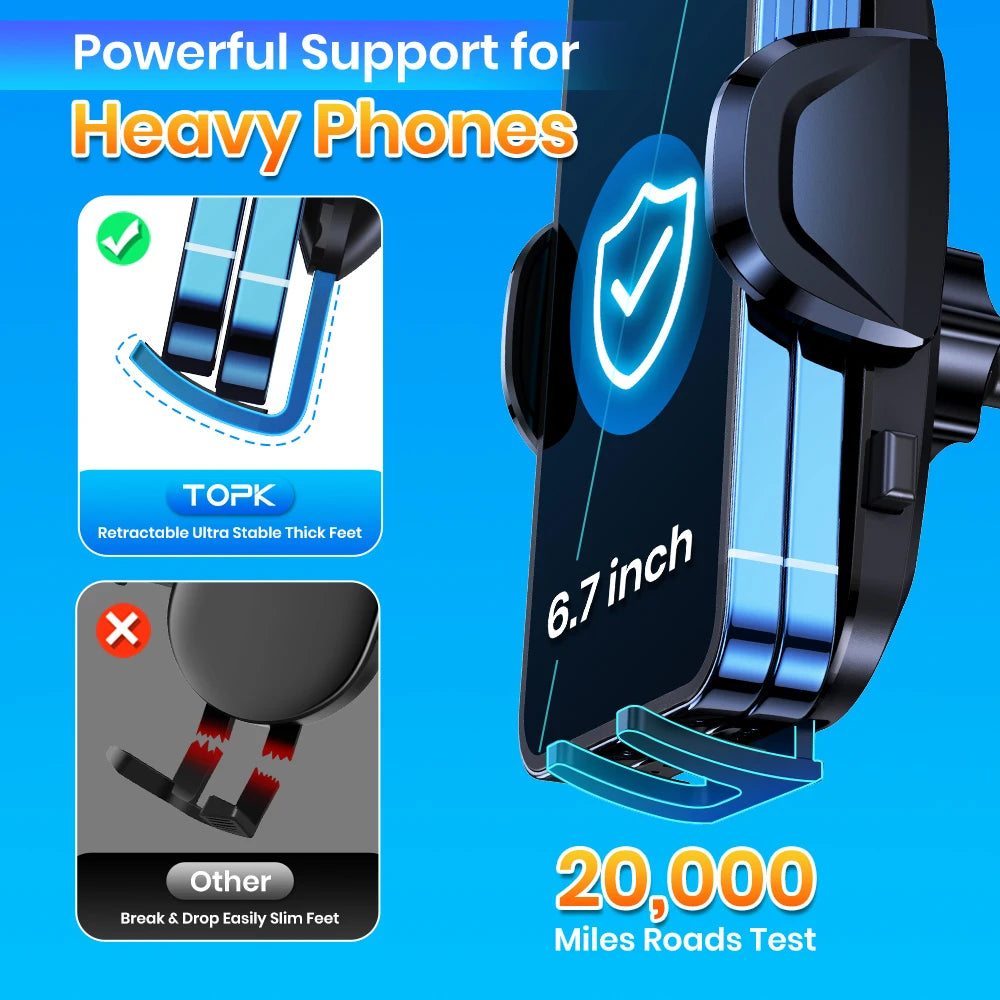 TOPK Air Vent Car Phone Holder – Secure & Adjustable