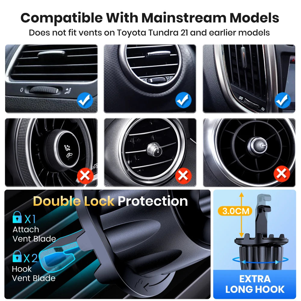 TOPK Air Vent Car Phone Holder – Secure & Adjustable