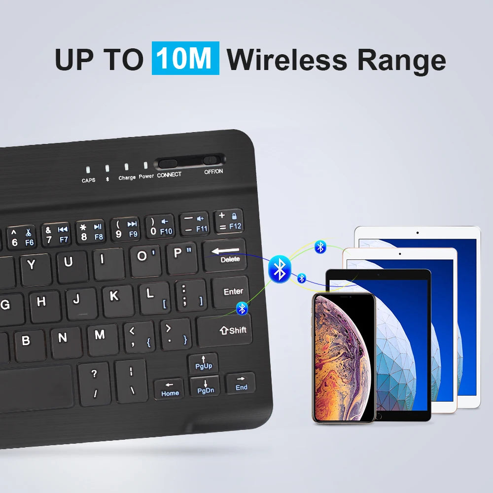Mini Wireless Bluetooth Keyboard for Tablet, Phone & Laptop
